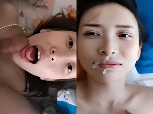 精液喷在我脸上